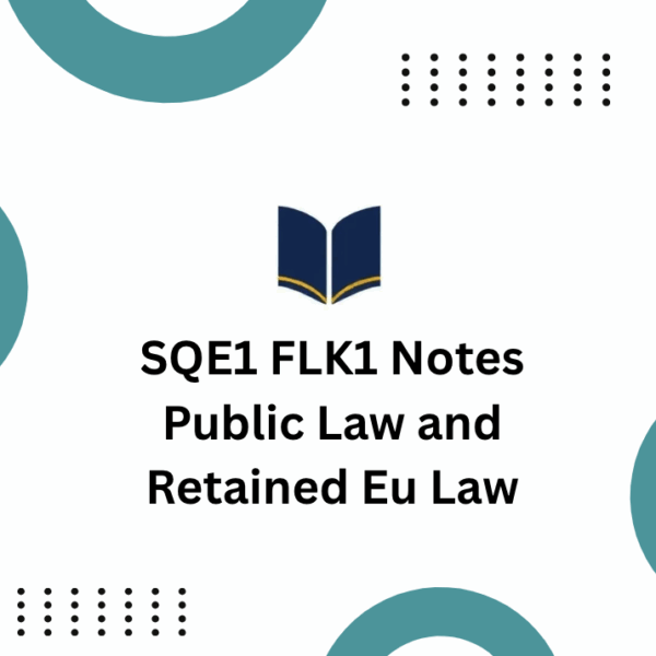Public Law and Retained Eu Law (FLK1)